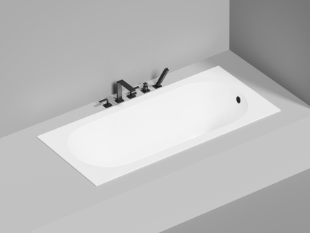 Ванна из искусственного камня Salini ORNELLA 102324M 170х80 встраиваемая прямоугольная с ножками